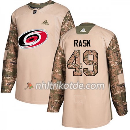 Carolina Hurricanes Trikot Victor Rask 49 Adidas 2017-2018 Camo Veterans Day Practice Authentic - Herren